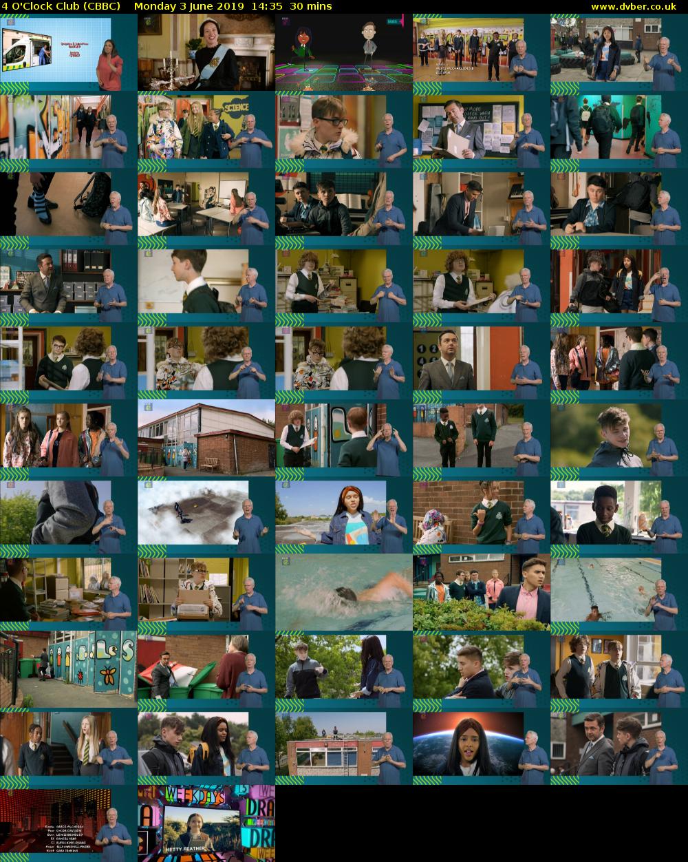 4 O'Clock Club (CBBC) Monday 3 June 2019 14:35 - 15:05