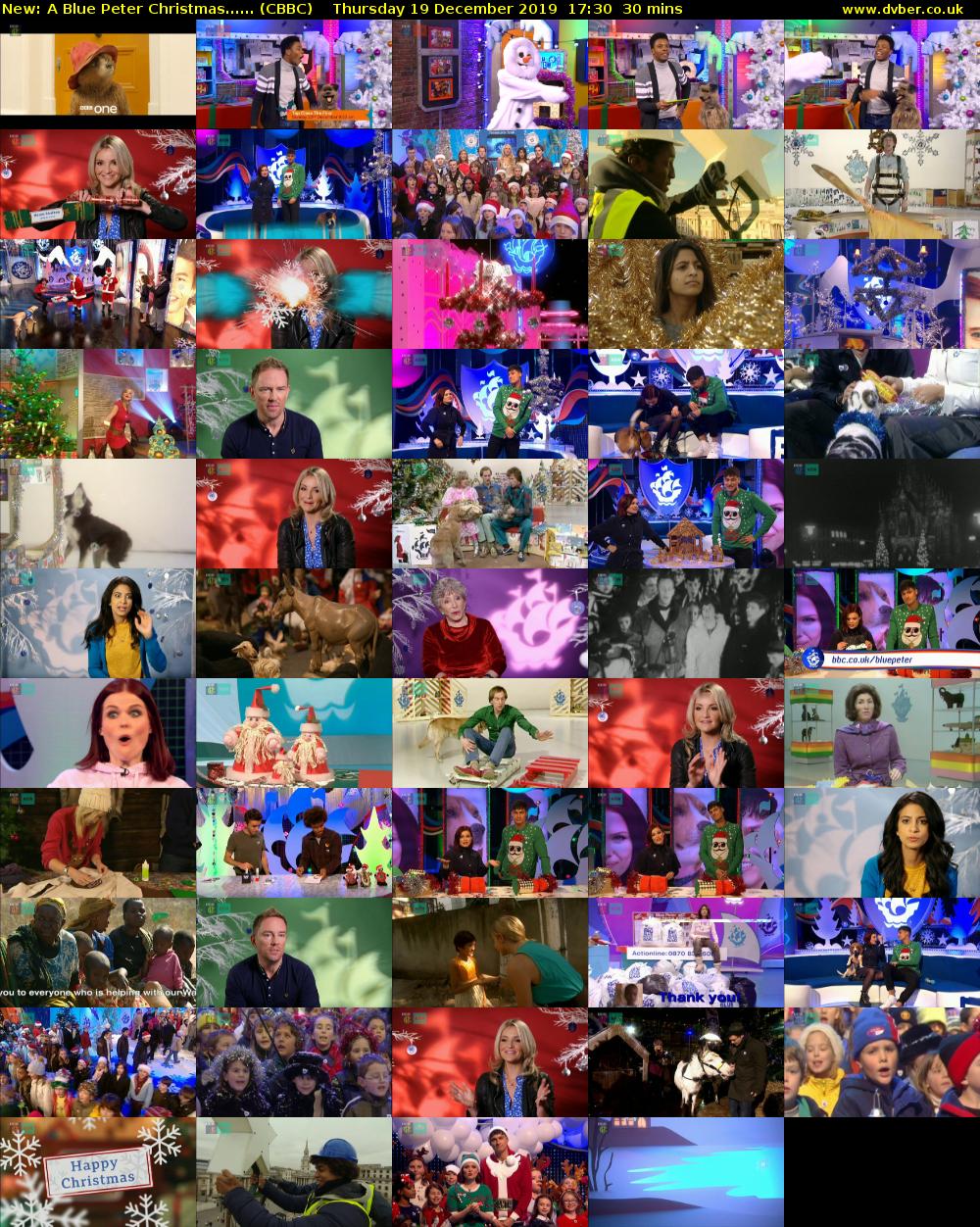 A Blue Peter Christmas...... (CBBC) Thursday 19 December 2019 17:30 - 18:00