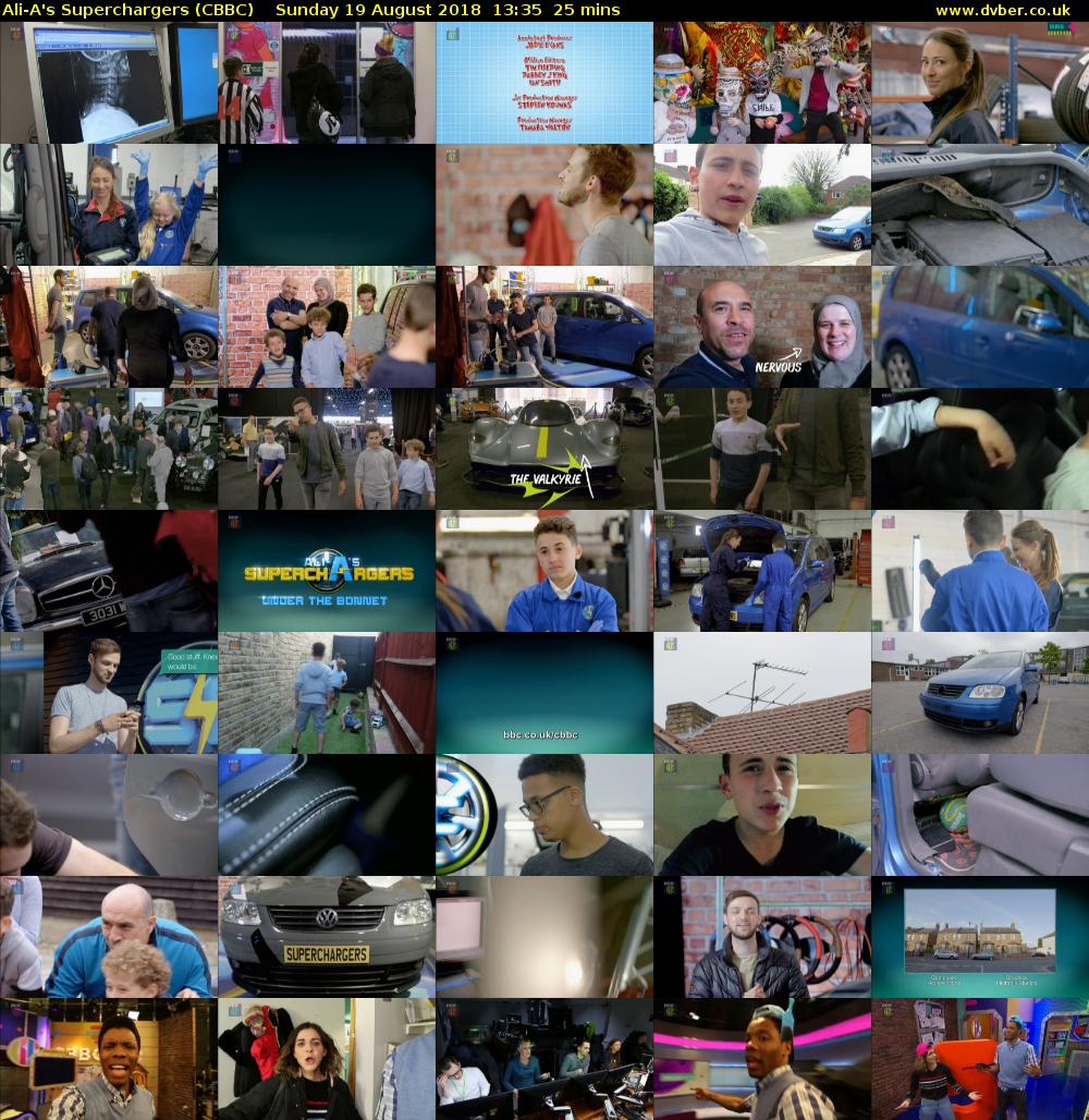 Ali-A's Superchargers (CBBC) Sunday 19 August 2018 13:35 - 14:00
