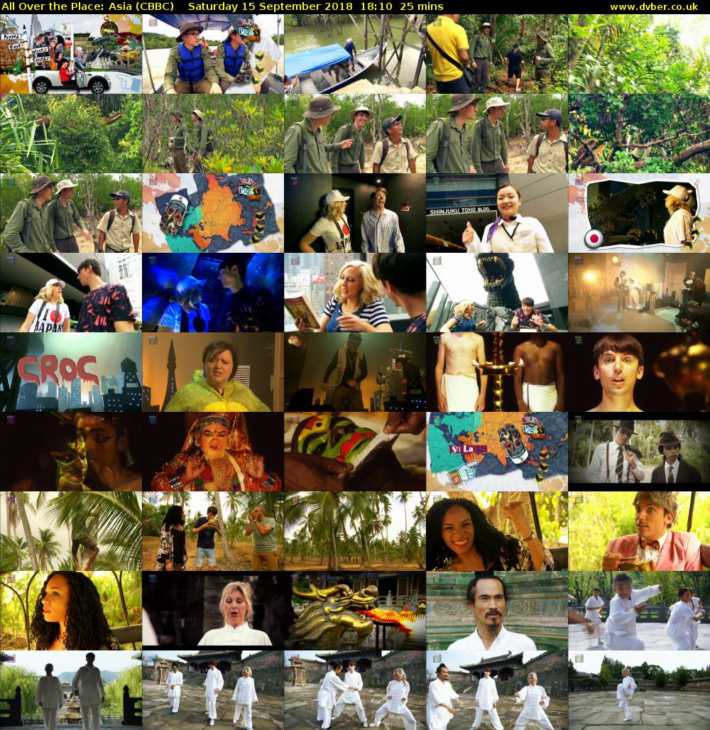 All Over the Place: Asia (CBBC) Saturday 15 September 2018 18:10 - 18:35