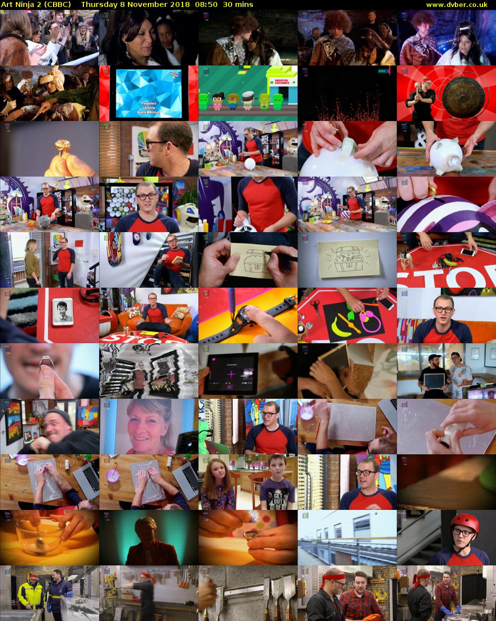 Art Ninja 2 (CBBC) Thursday 8 November 2018 08:50 - 09:20