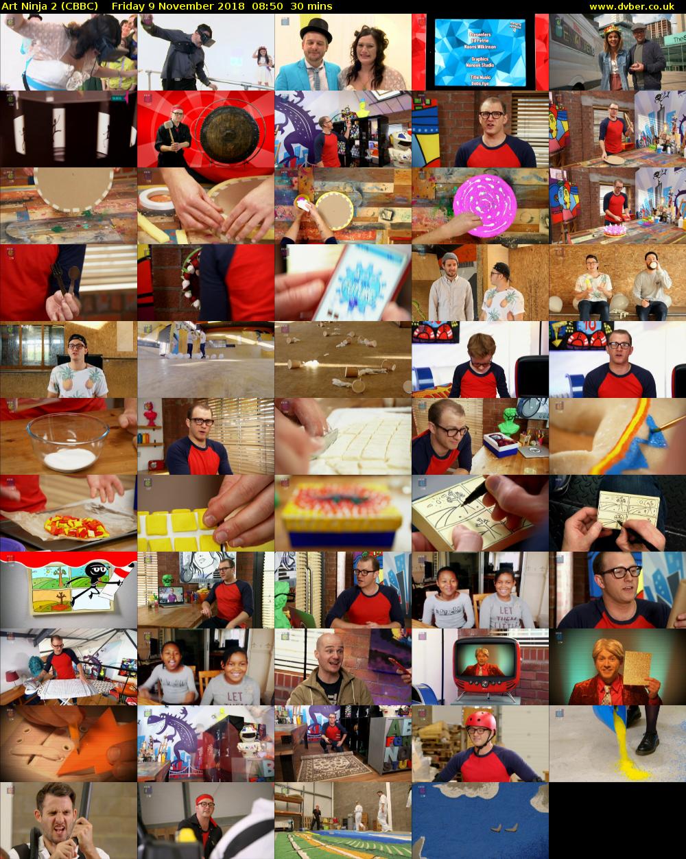 Art Ninja 2 (CBBC) Friday 9 November 2018 08:50 - 09:20