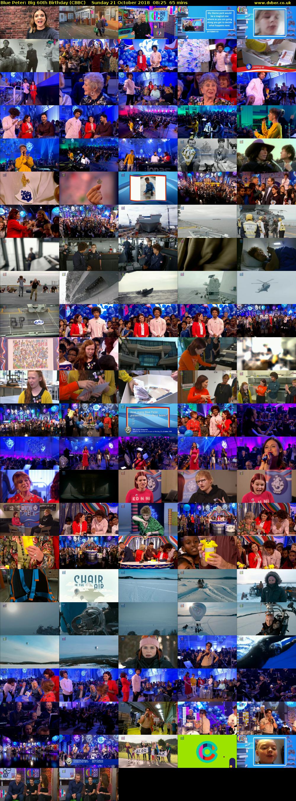 Blue Peter: Big 60th Birthday (CBBC) Sunday 21 October 2018 08:25 - 09:30