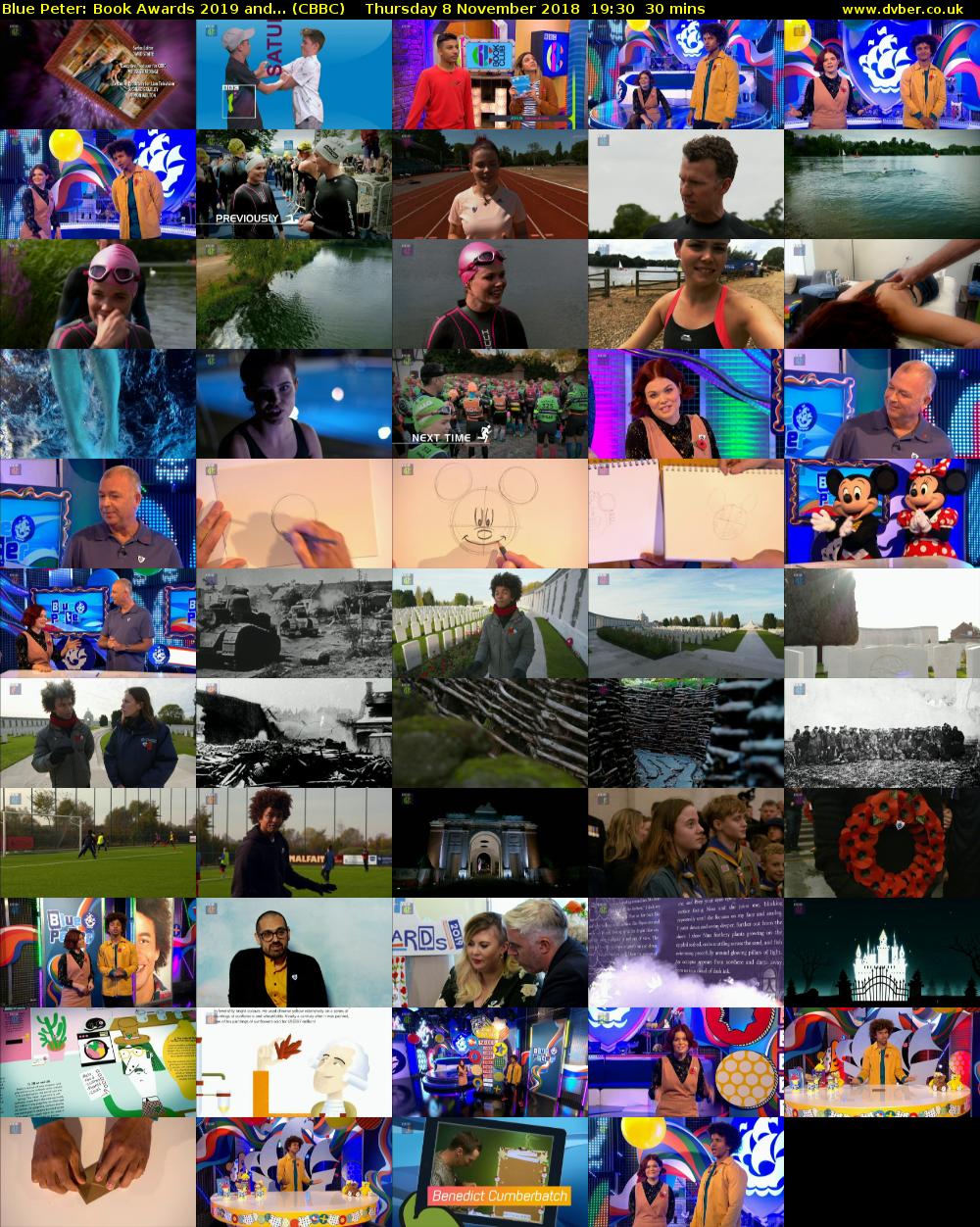 Blue Peter: Book Awards 2019 and... (CBBC) Thursday 8 November 2018 19:30 - 20:00