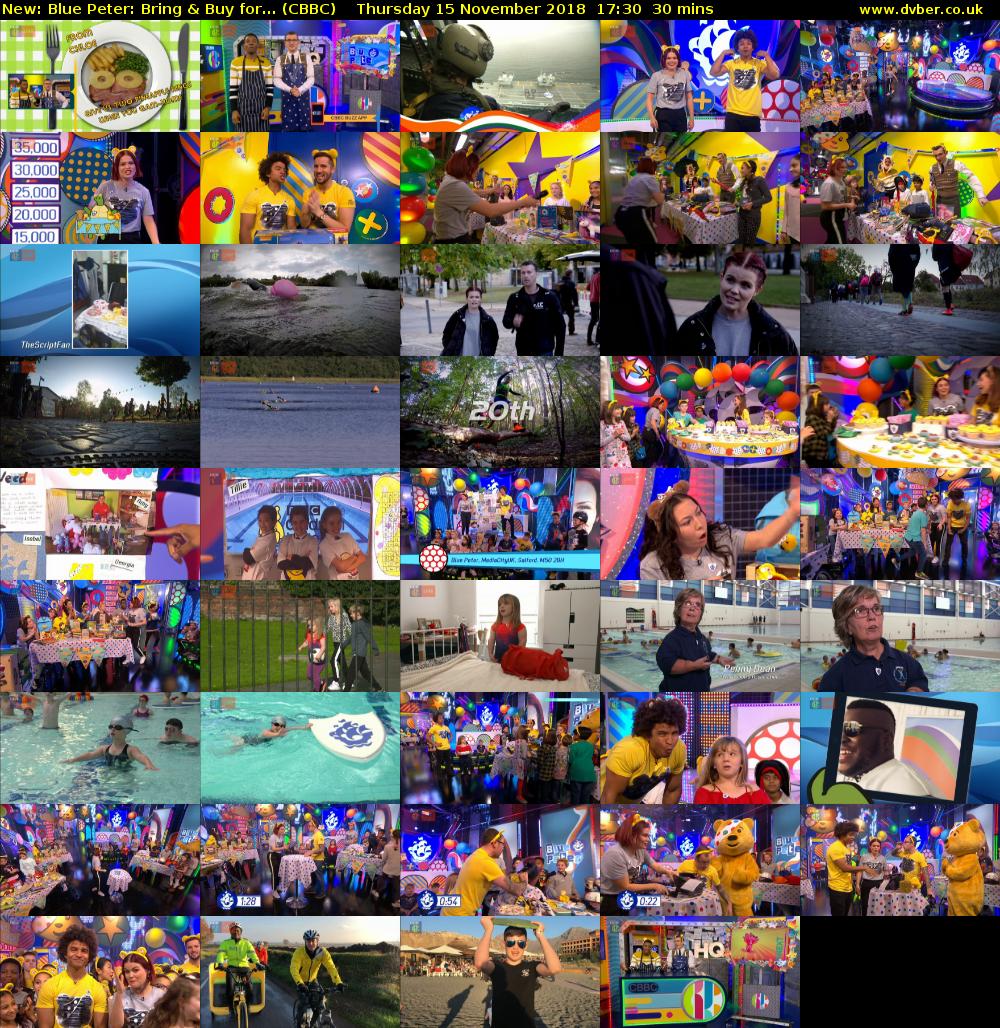 Blue Peter: Bring & Buy for... (CBBC) Thursday 15 November 2018 17:30 - 18:00