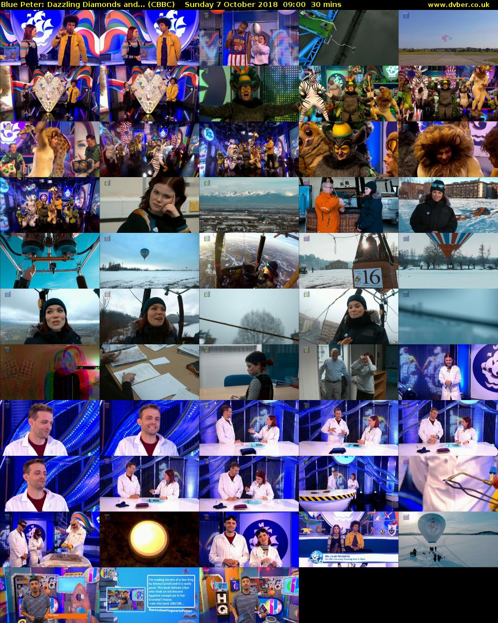 Blue Peter: Dazzling Diamonds and... (CBBC) Sunday 7 October 2018 09:00 - 09:30