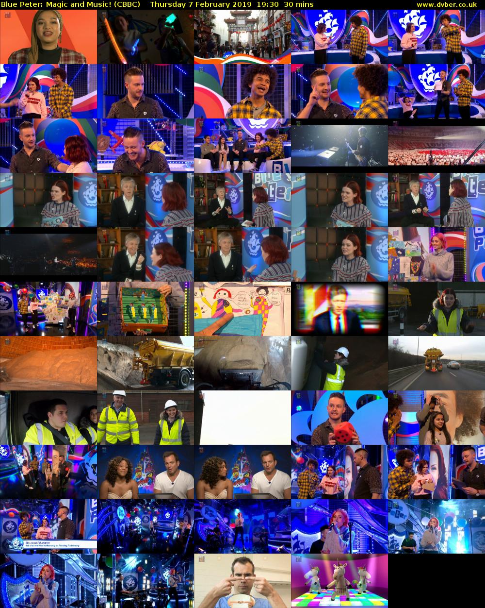 Blue Peter: Magic and Music! (CBBC) Thursday 7 February 2019 19:30 - 20:00