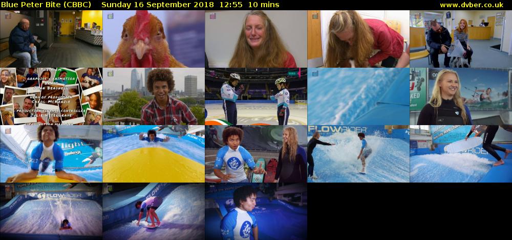 Blue Peter Bite (CBBC) Sunday 16 September 2018 12:55 - 13:05