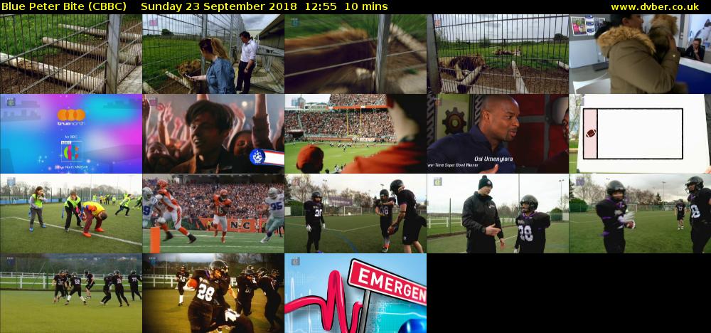 Blue Peter Bite (CBBC) Sunday 23 September 2018 12:55 - 13:05