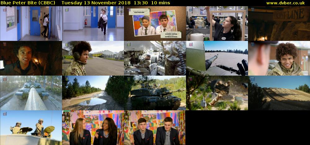 Blue Peter Bite (CBBC) Tuesday 13 November 2018 13:30 - 13:40