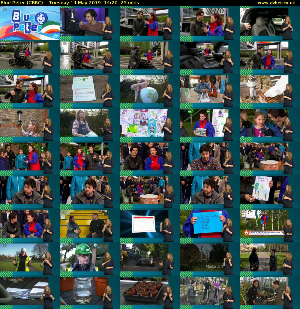 Blue Peter (CBBC) Tuesday 14 May 2019 14:20 - 14:45