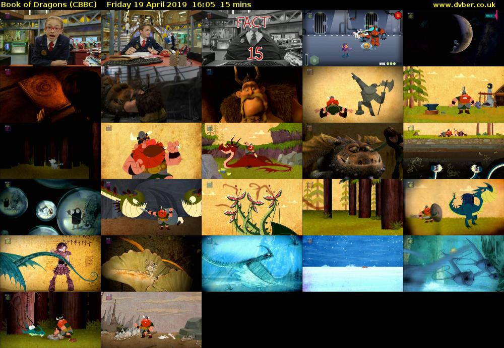 Book of Dragons (CBBC) Friday 19 April 2019 16:05 - 16:20