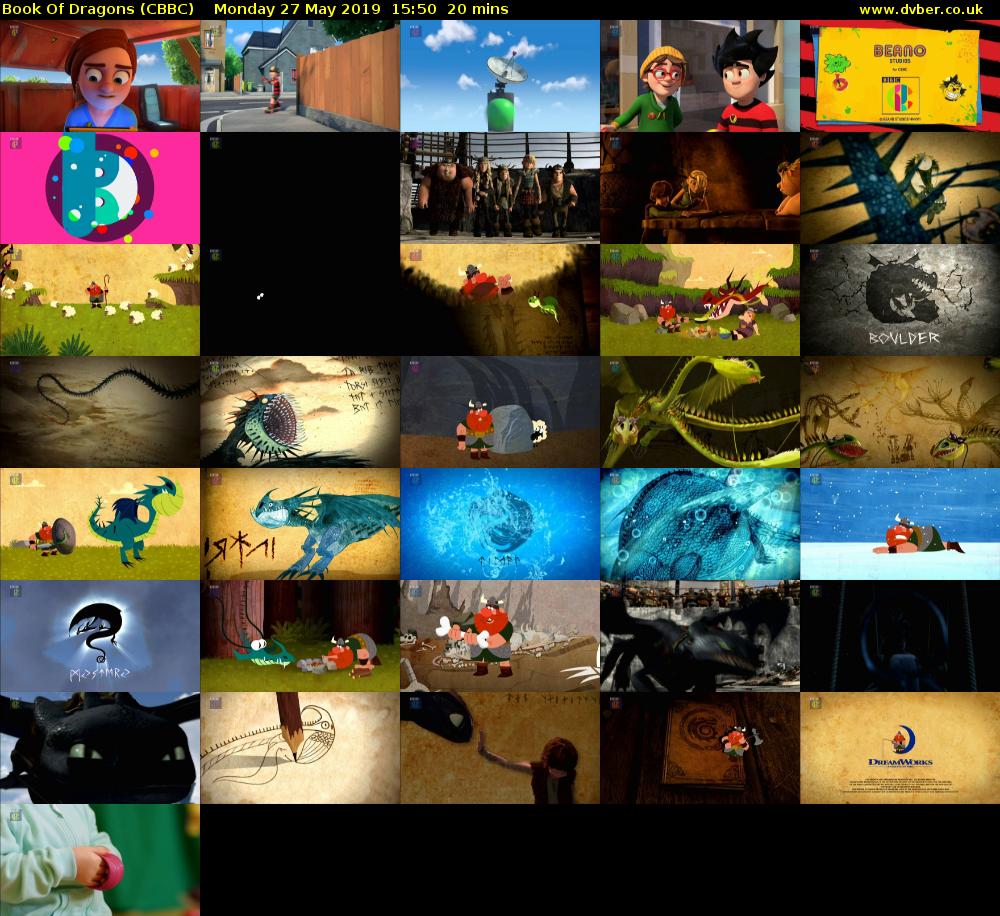 Book of Dragons (CBBC) Monday 27 May 2019 15:50 - 16:10