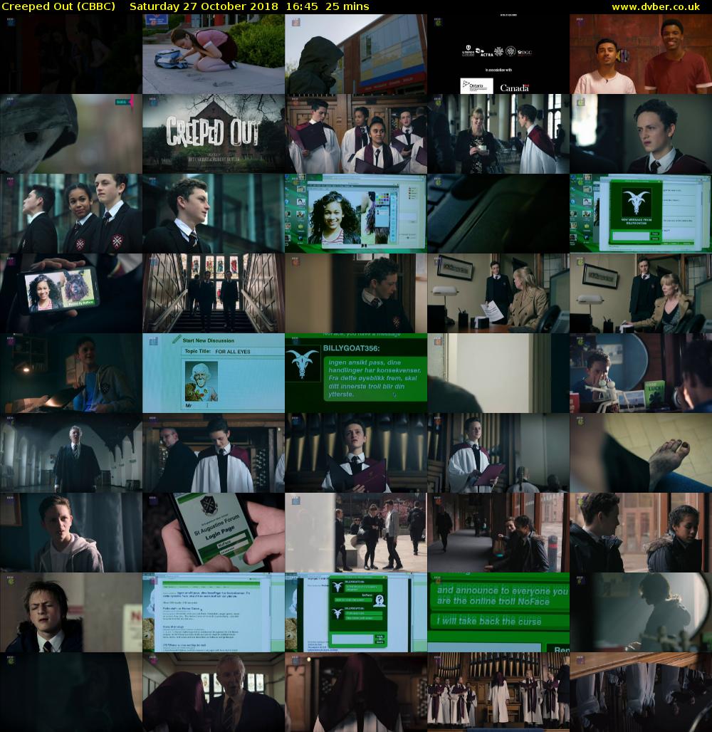 Creeped Out (CBBC) Saturday 27 October 2018 16:45 - 17:10