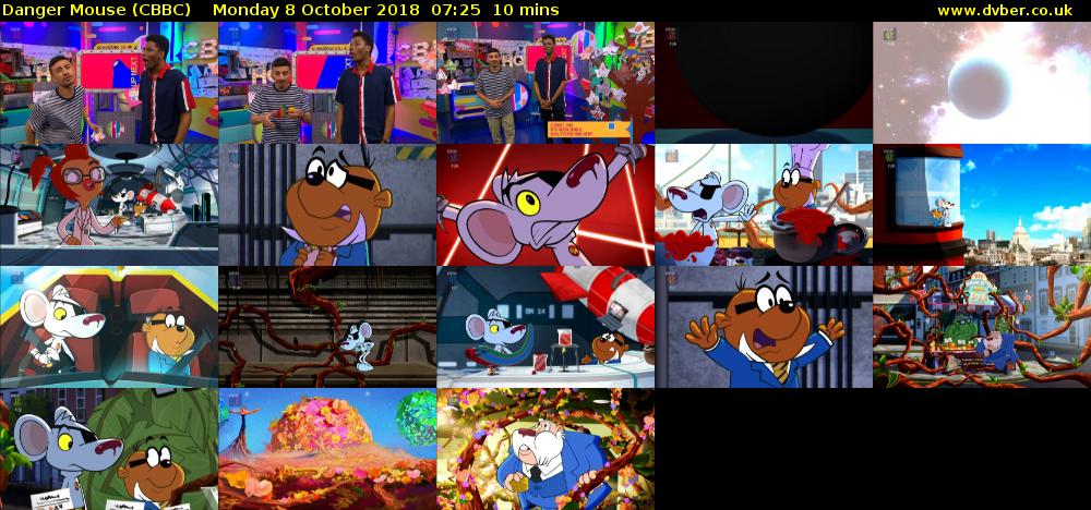 Danger Mouse (CBBC) Monday 8 October 2018 07:25 - 07:35