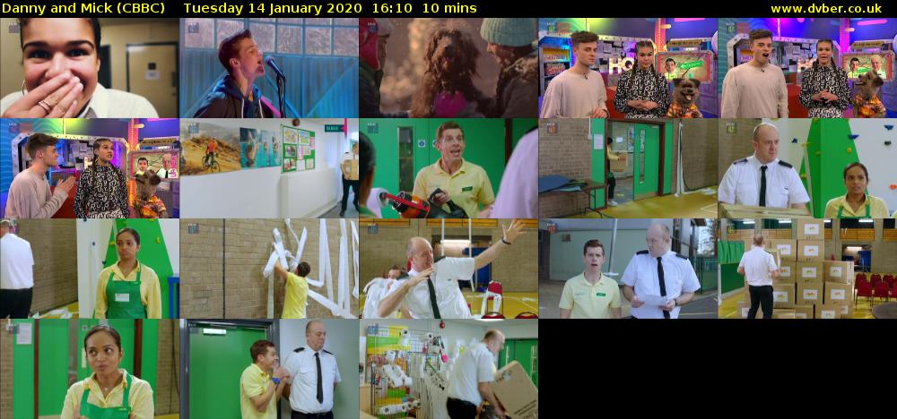 Danny and Mick (CBBC) Tuesday 14 January 2020 16:10 - 16:20