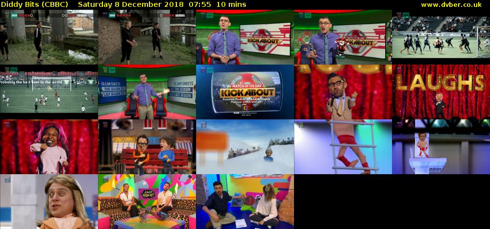 Diddy Bits (CBBC) Saturday 8 December 2018 07:55 - 08:05