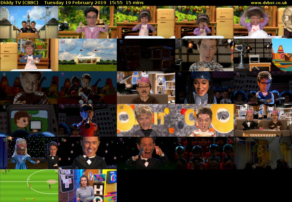 Diddy TV (CBBC) Tuesday 19 February 2019 15:55 - 16:10