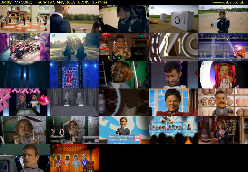 Diddy TV (CBBC) Sunday 5 May 2019 07:45 - 08:00