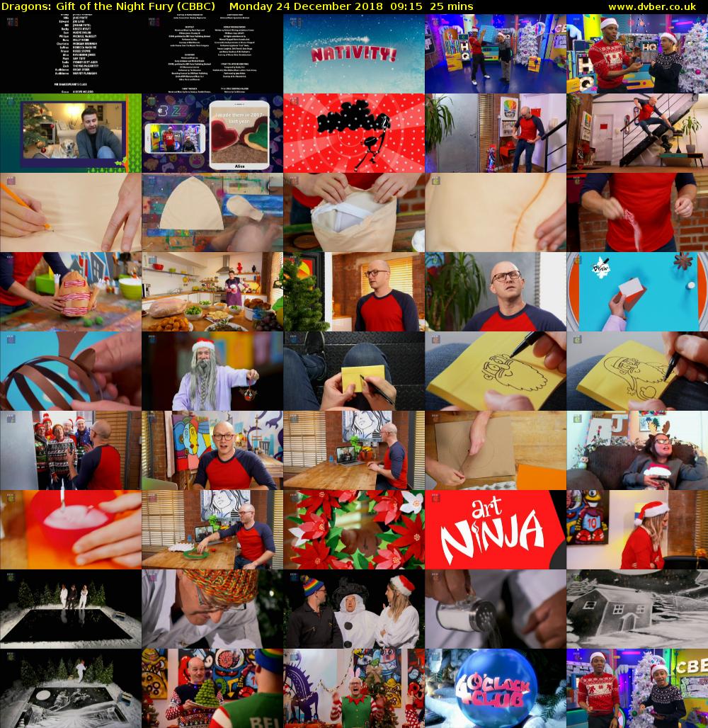 Dragons: Gift of the Night Fury (CBBC) Monday 24 December 2018 09:15 - 09:40