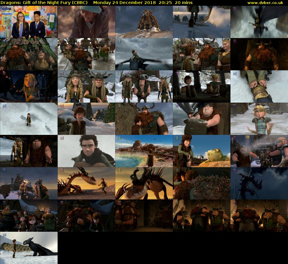 Dragons: Gift of the Night Fury (CBBC) Monday 24 December 2018 20:25 - 20:45