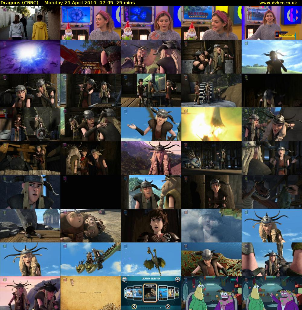 Dragons (CBBC) Monday 29 April 2019 07:45 - 08:10