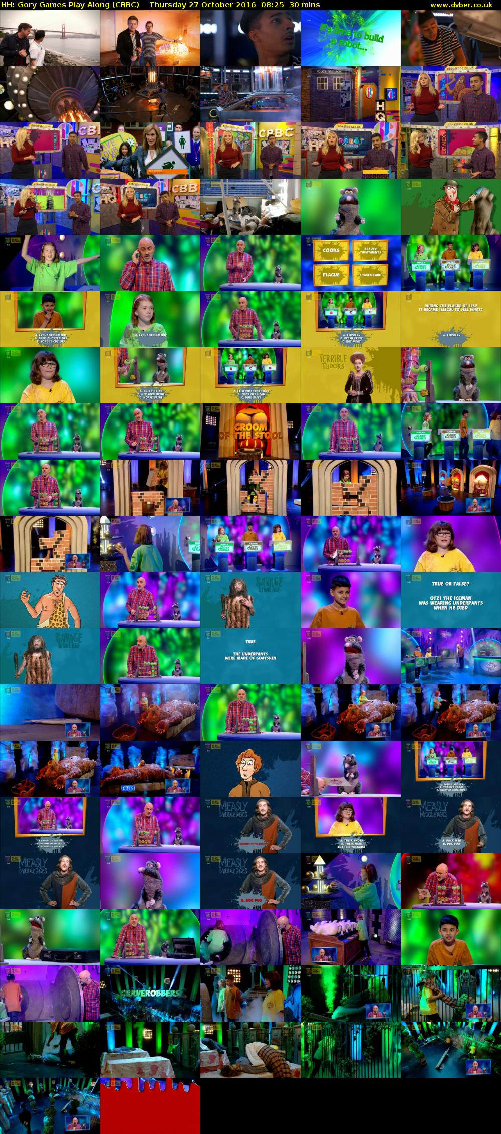 HH: Gory Games Play Along (CBBC) Thursday 27 October 2016 08:25 - 08:55