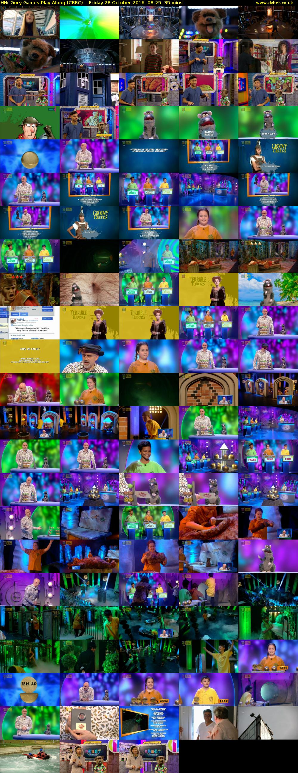 HH: Gory Games Play Along (CBBC) Friday 28 October 2016 08:25 - 09:00