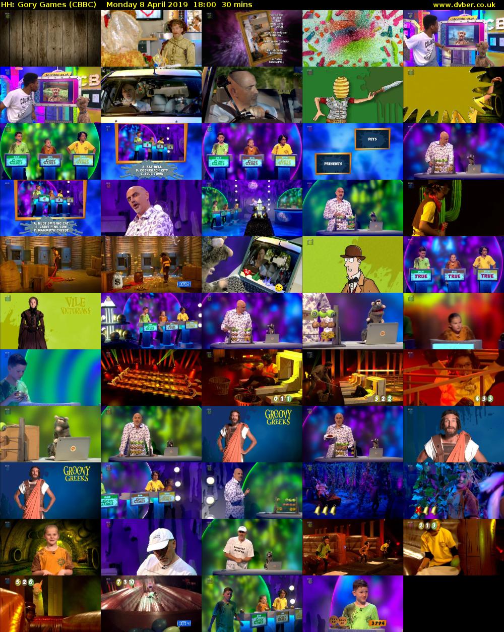 HH: Gory Games (CBBC) Monday 8 April 2019 18:00 - 18:30