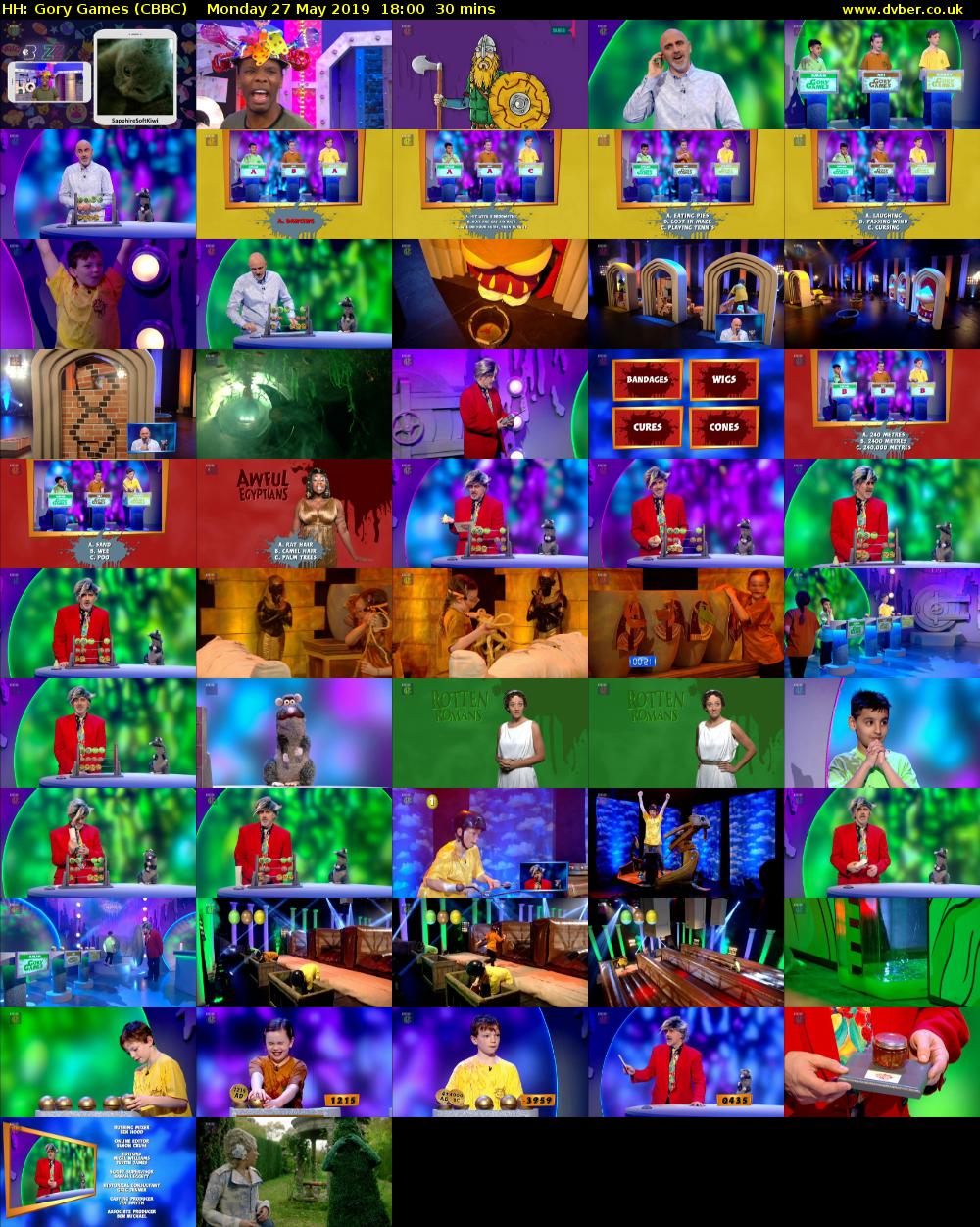 HH: Gory Games (CBBC) Monday 27 May 2019 18:00 - 18:30