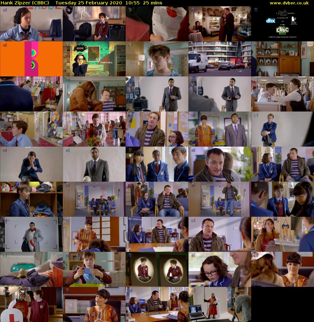 Hank Zipzer (CBBC) Tuesday 25 February 2020 10:55 - 11:20