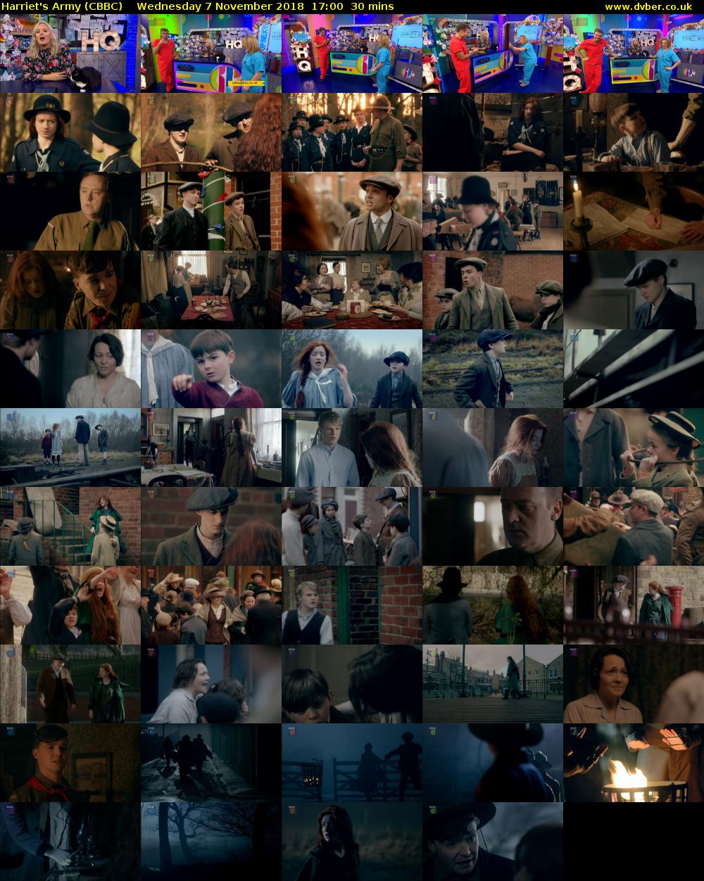 Harriet's Army (CBBC) Wednesday 7 November 2018 17:00 - 17:30