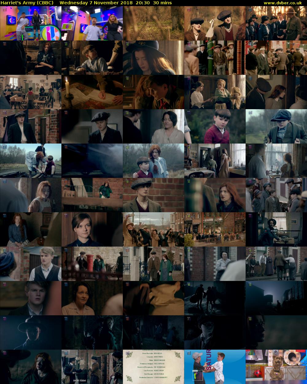 Harriet's Army (CBBC) Wednesday 7 November 2018 20:30 - 21:00