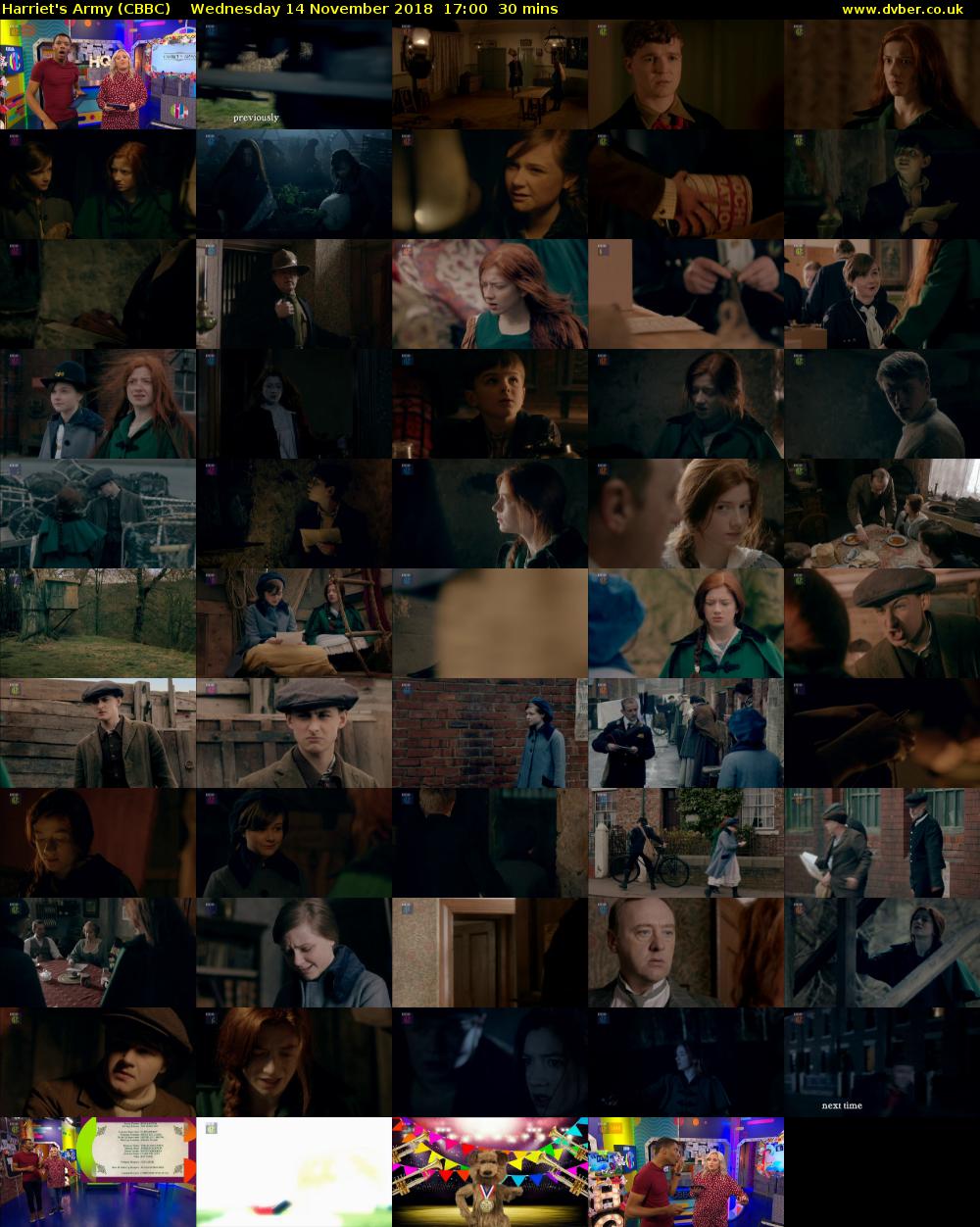 Harriet's Army (CBBC) Wednesday 14 November 2018 17:00 - 17:30