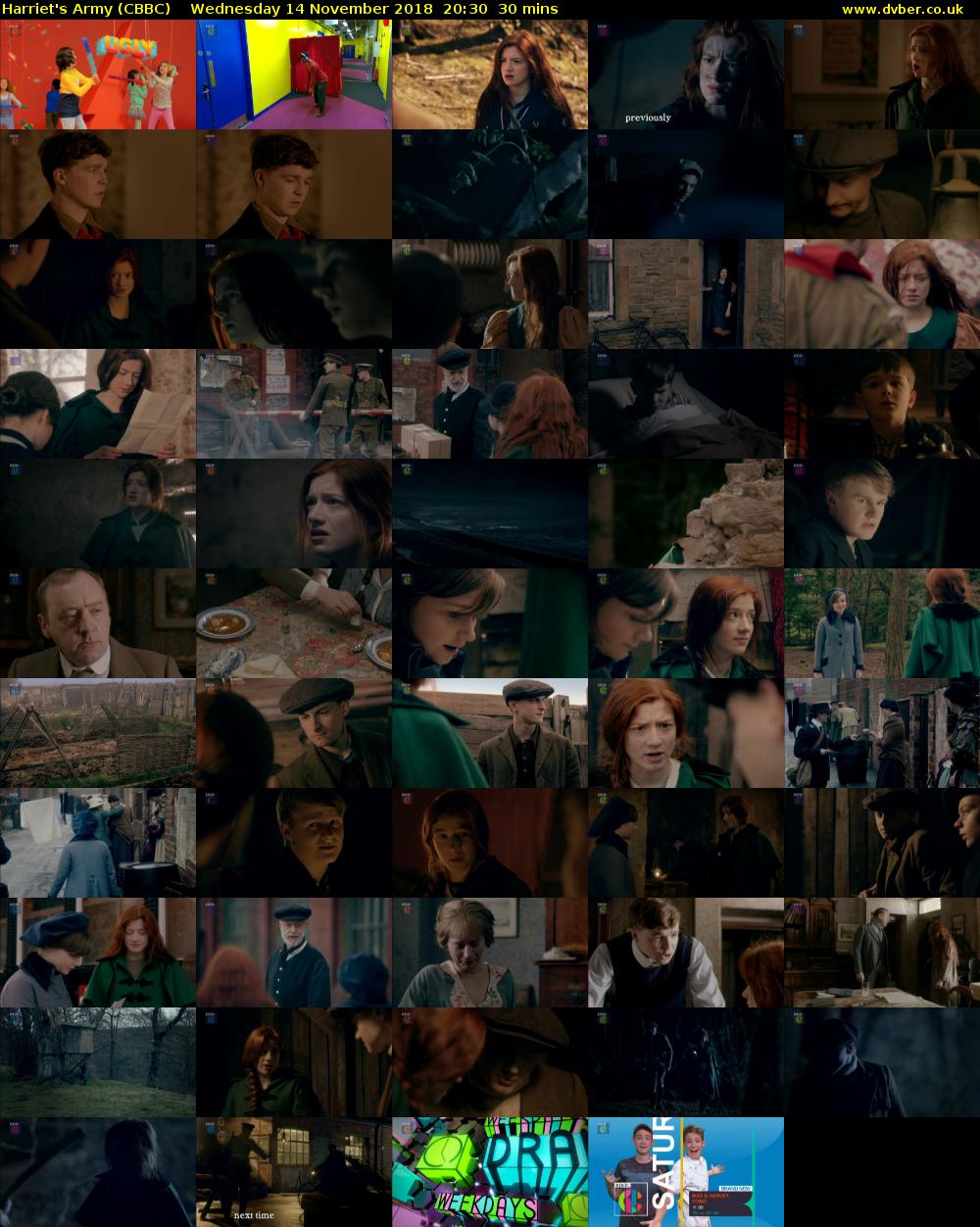 Harriet's Army (CBBC) Wednesday 14 November 2018 20:30 - 21:00