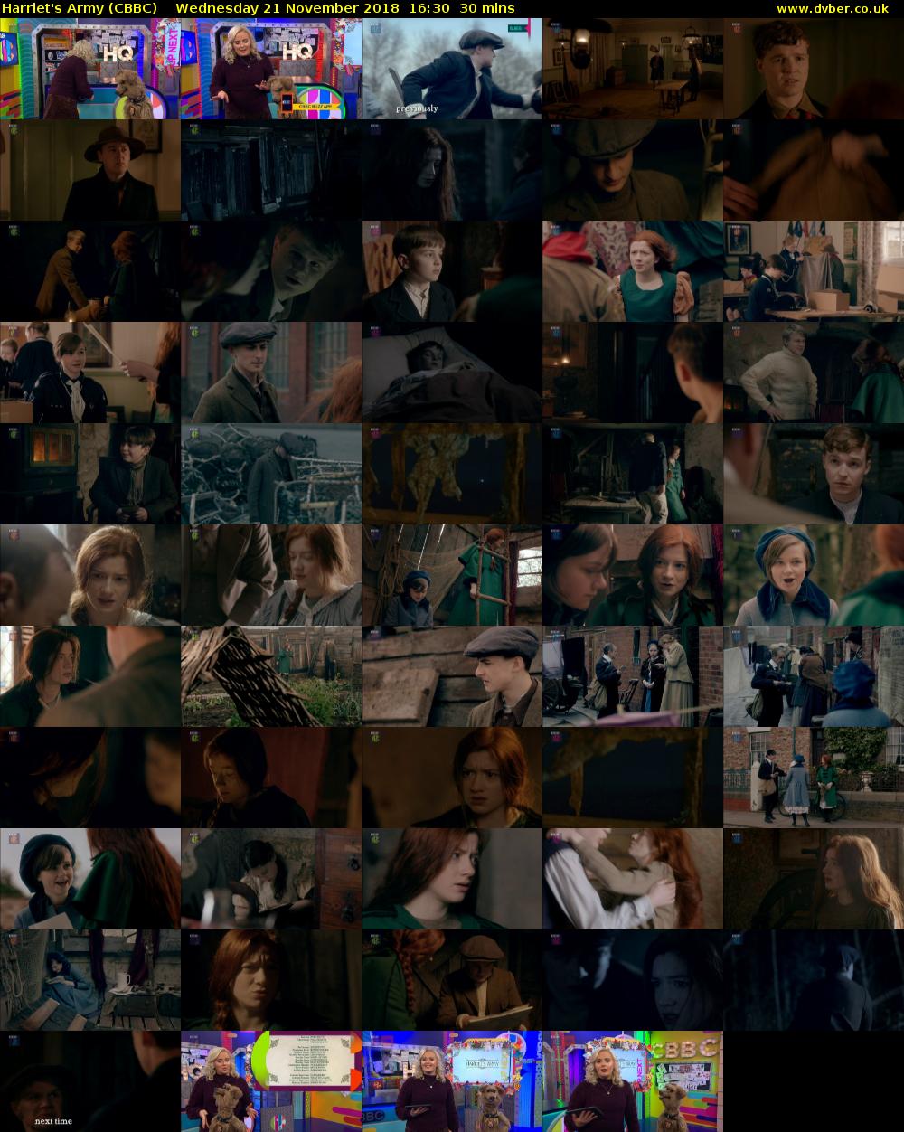 Harriet's Army (CBBC) Wednesday 21 November 2018 16:30 - 17:00