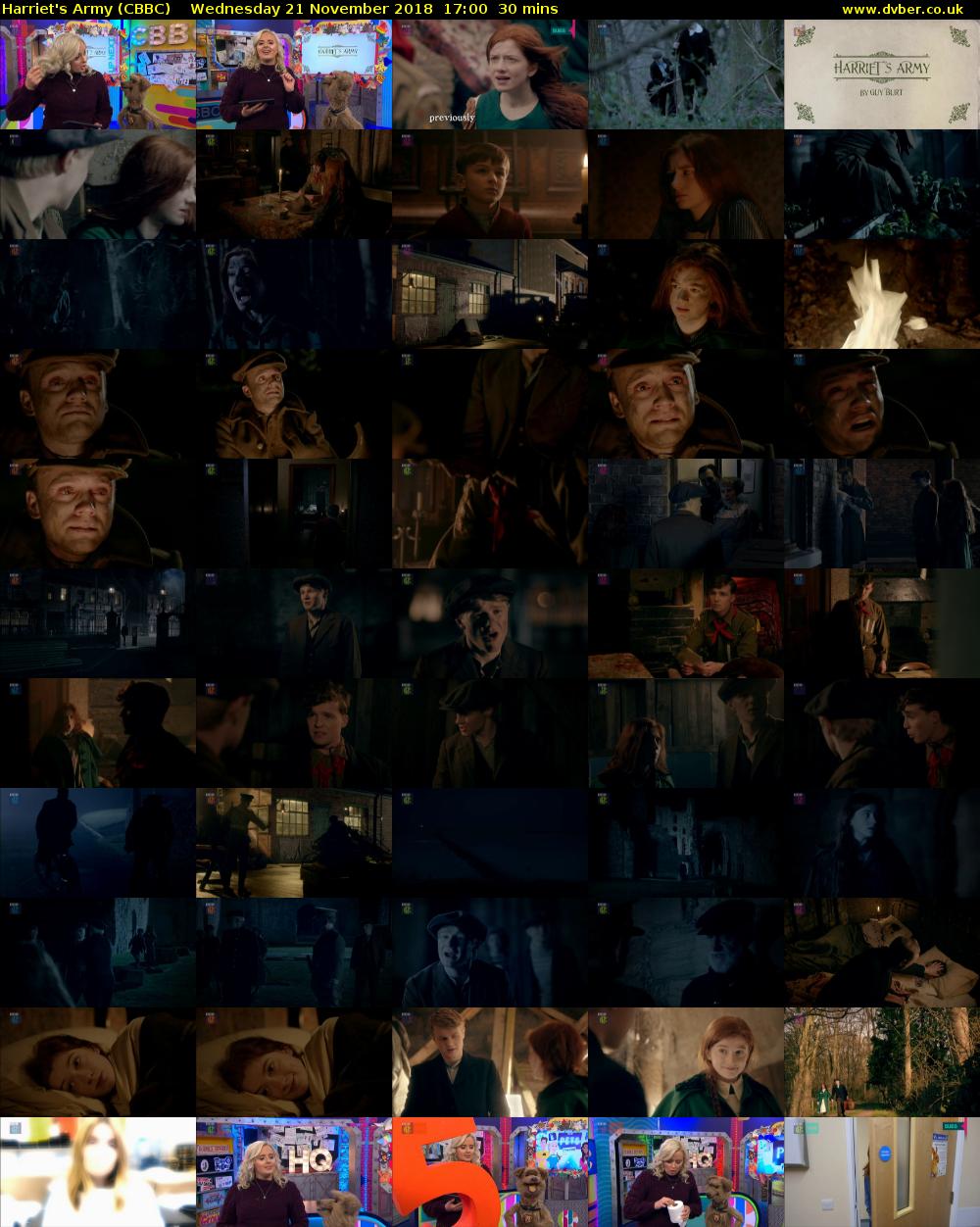 Harriet's Army (CBBC) Wednesday 21 November 2018 17:00 - 17:30