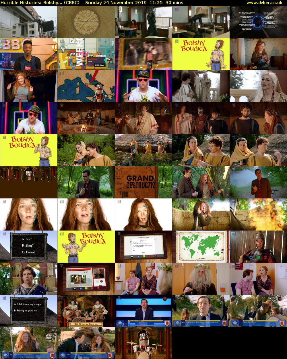 Horrible Histories: Bolshy... (CBBC) Sunday 24 November 2019 11:25 - 11:55