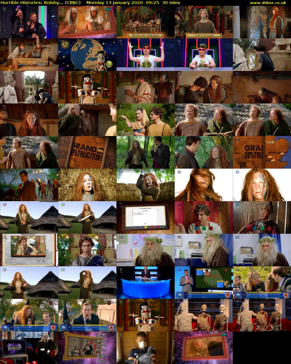 Horrible Histories: Bolshy... (CBBC) Monday 13 January 2020 09:25 - 09:55