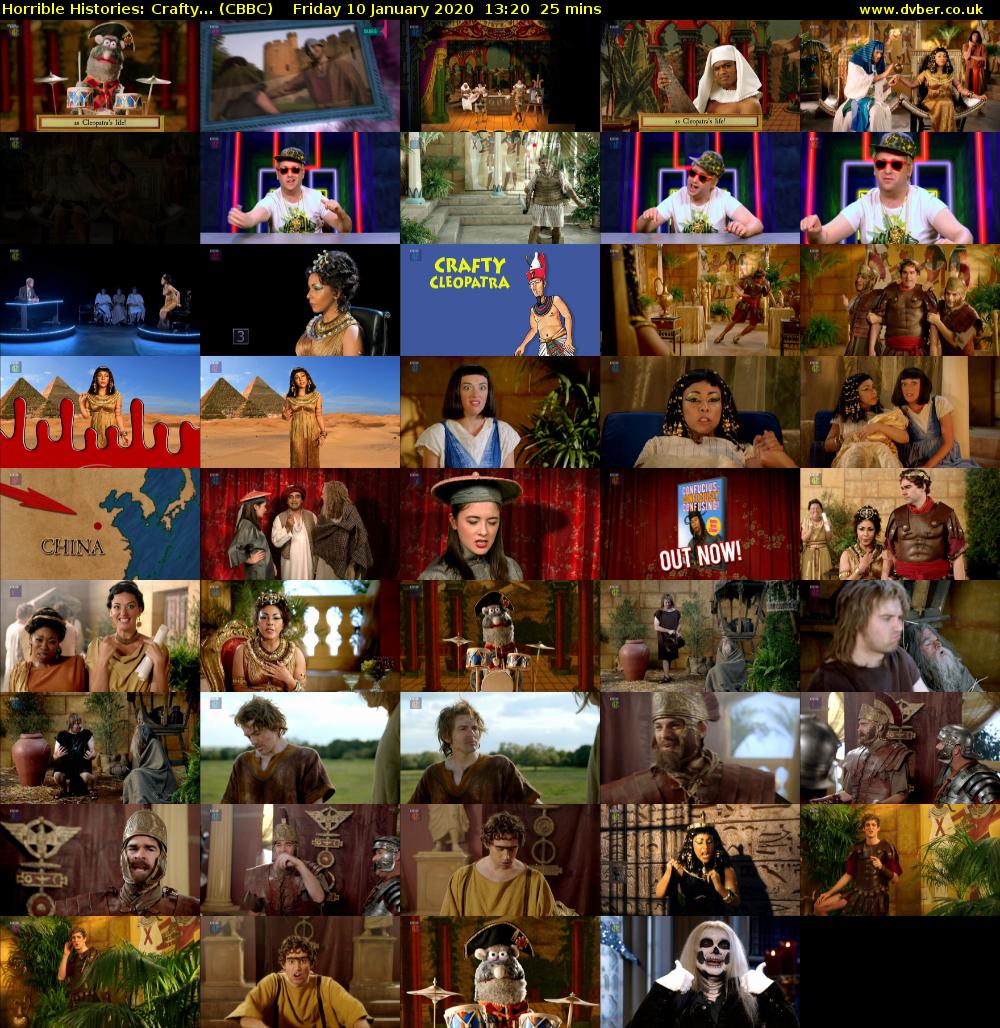 Horrible Histories: Crafty... (CBBC) Friday 10 January 2020 13:20 - 13:45