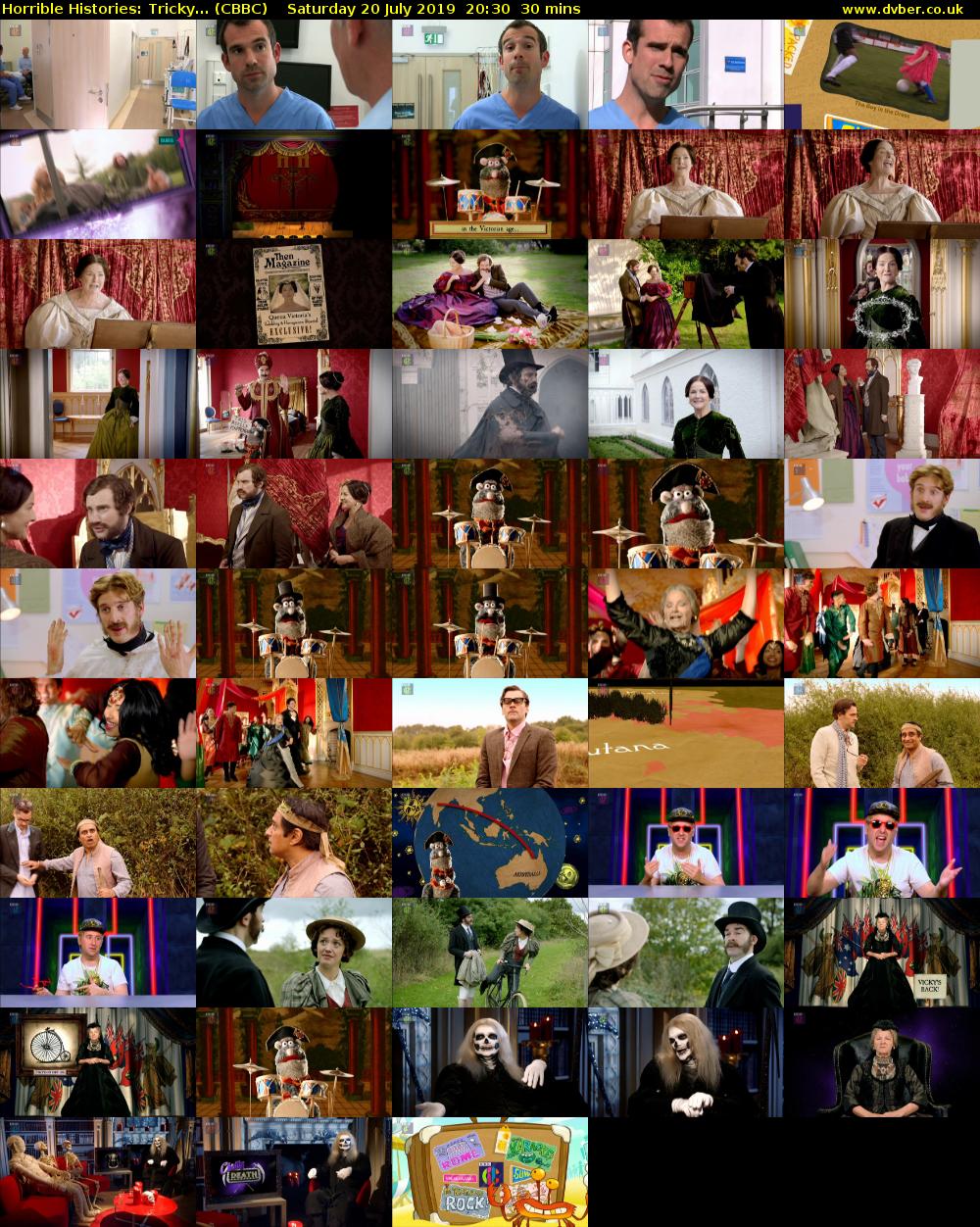 Horrible Histories: Tricky... (CBBC) Saturday 20 July 2019 20:30 - 21:00