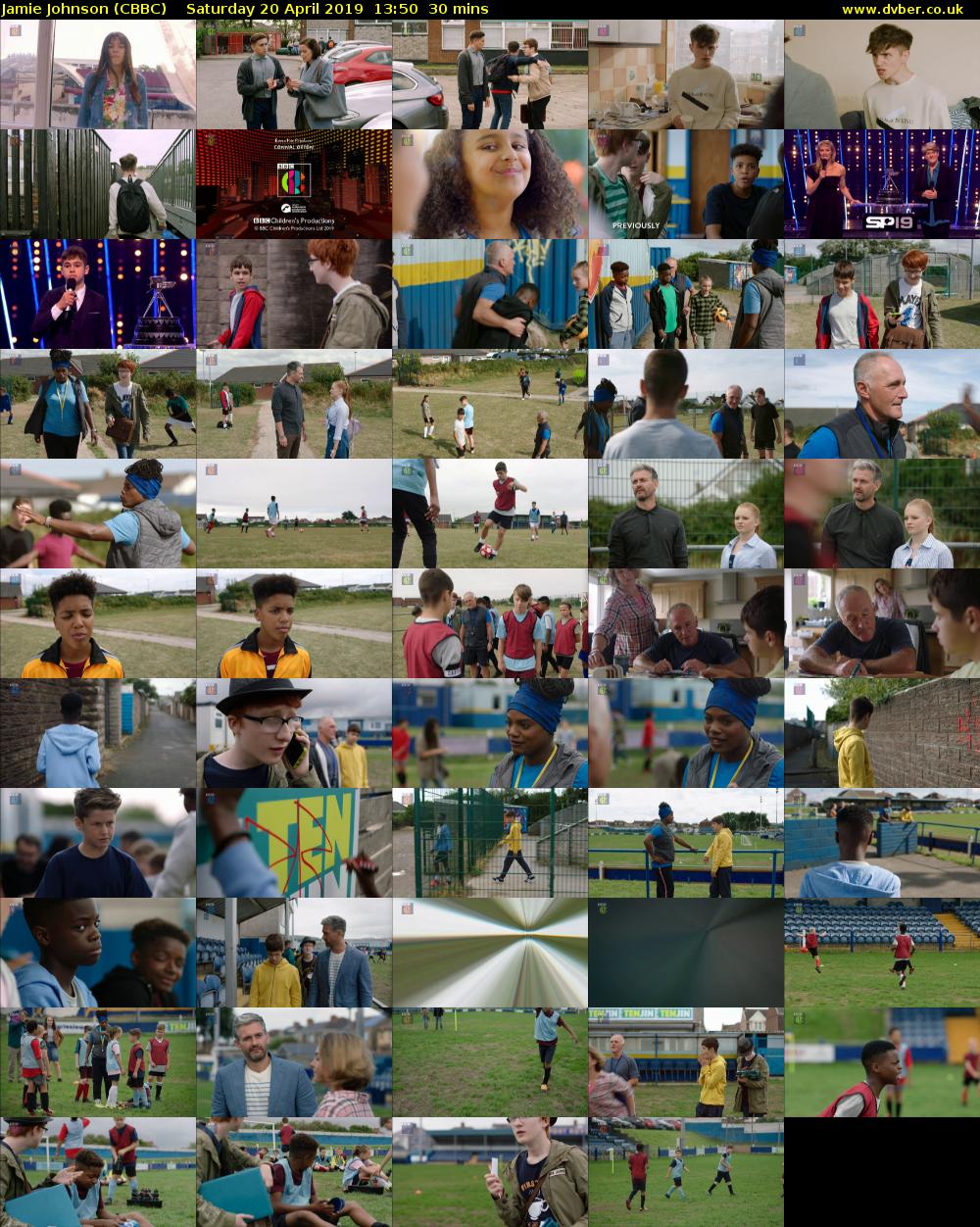 Jamie Johnson (CBBC) Saturday 20 April 2019 13:50 - 14:20