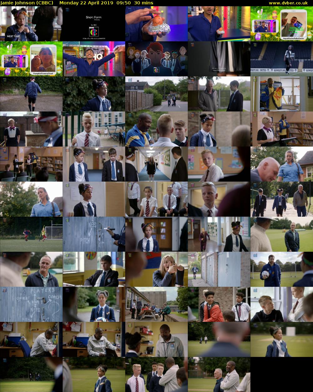 Jamie Johnson (CBBC) Monday 22 April 2019 09:50 - 10:20