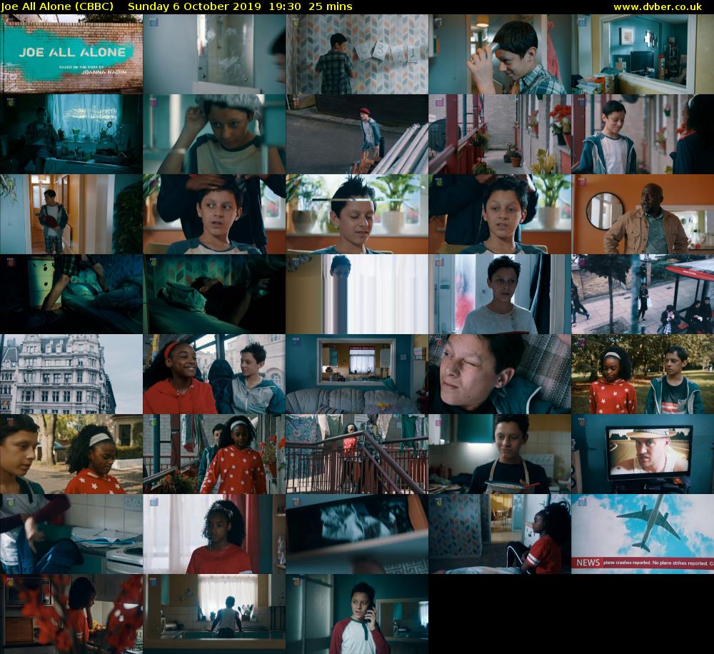 Joe All Alone (CBBC) Sunday 6 October 2019 19:30 - 19:55