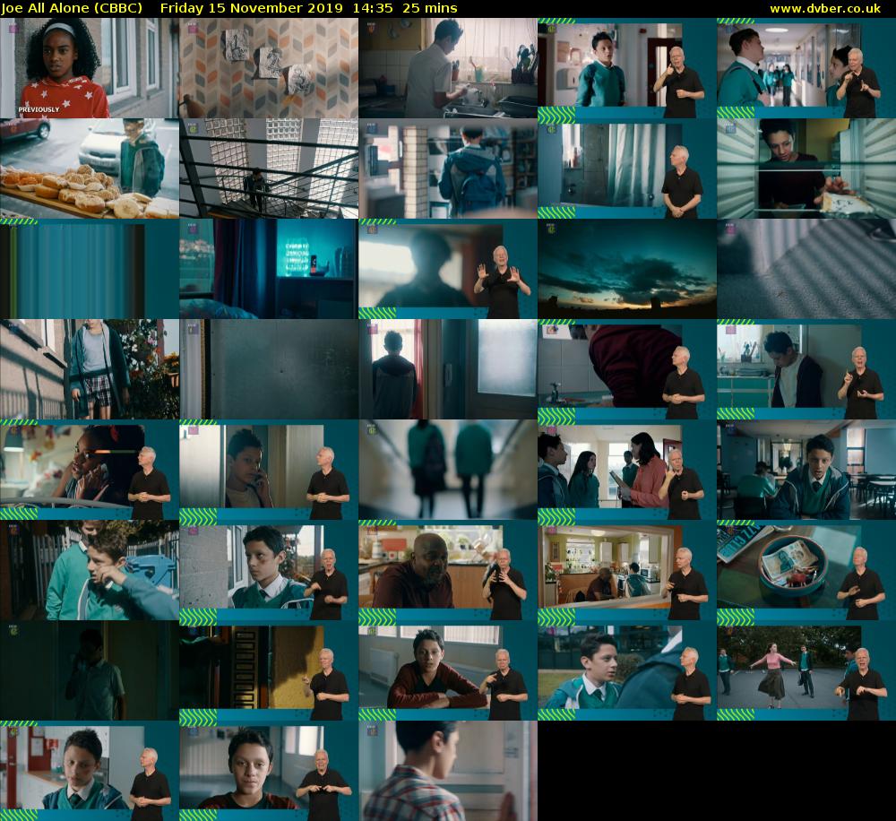 Joe All Alone (CBBC) Friday 15 November 2019 14:35 - 15:00
