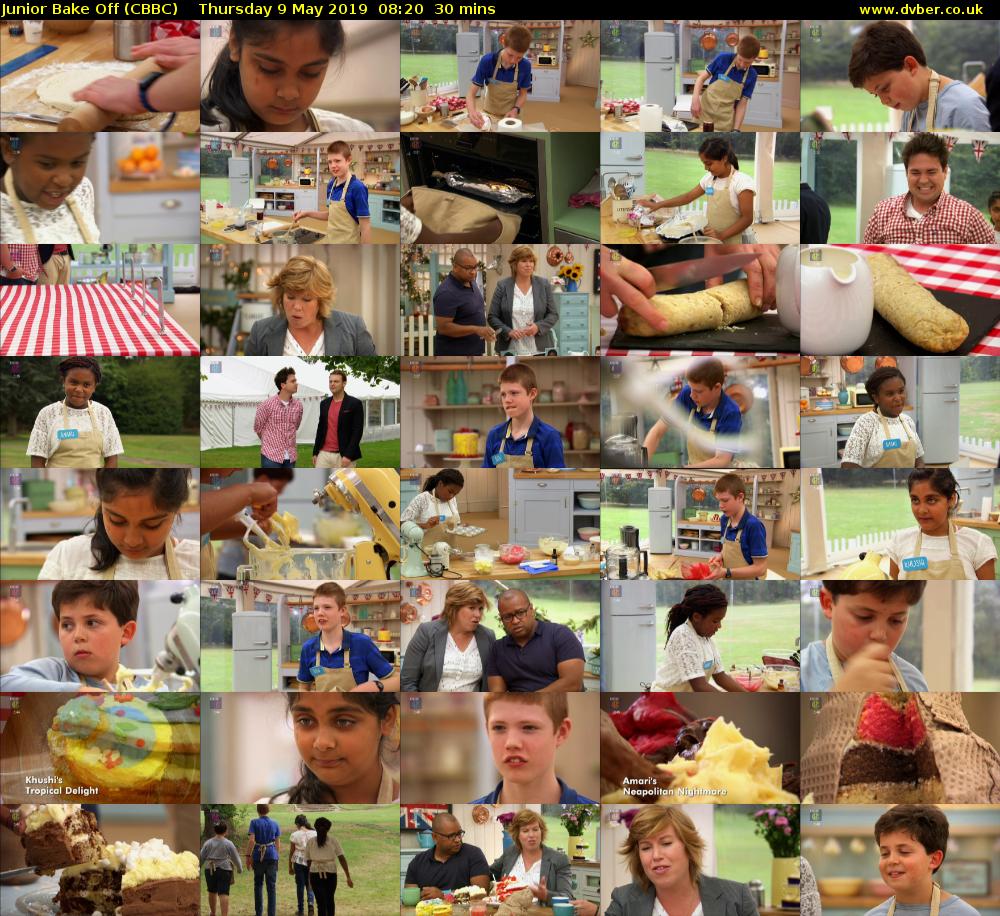 Junior Bake Off (CBBC) Thursday 9 May 2019 08:20 - 08:50