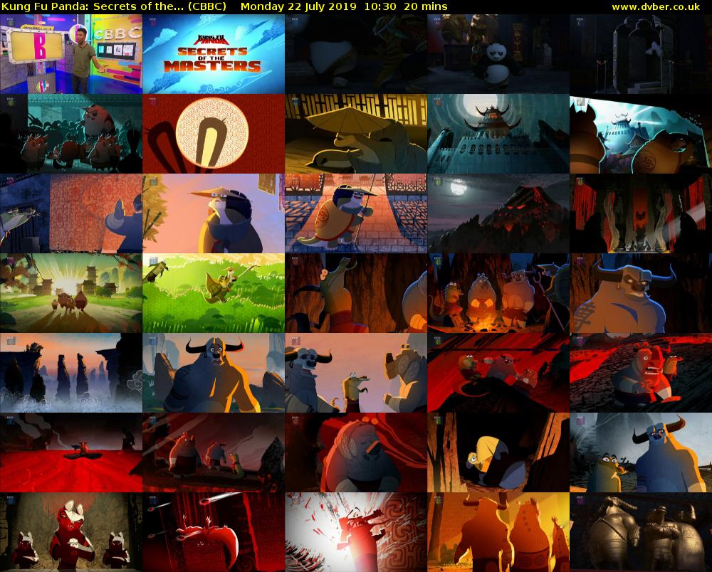 Kung Fu Panda: Secrets of the... (CBBC) Monday 22 July 2019 10:30 - 10:50