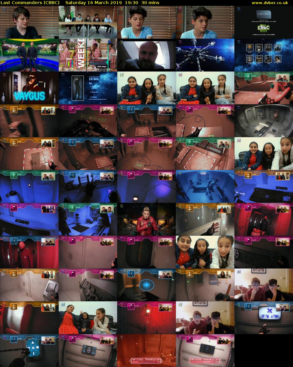 Last Commanders (CBBC) Saturday 16 March 2019 19:30 - 20:00