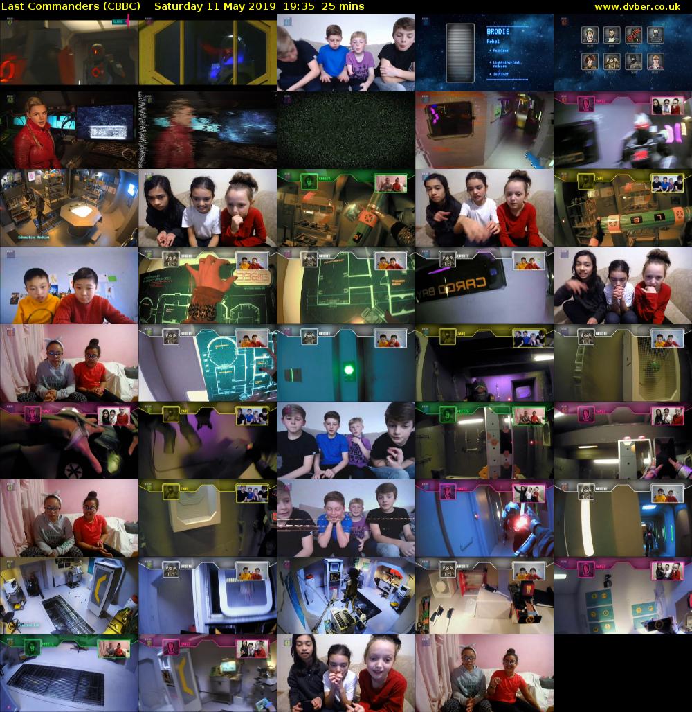 Last Commanders (CBBC) Saturday 11 May 2019 19:35 - 20:00