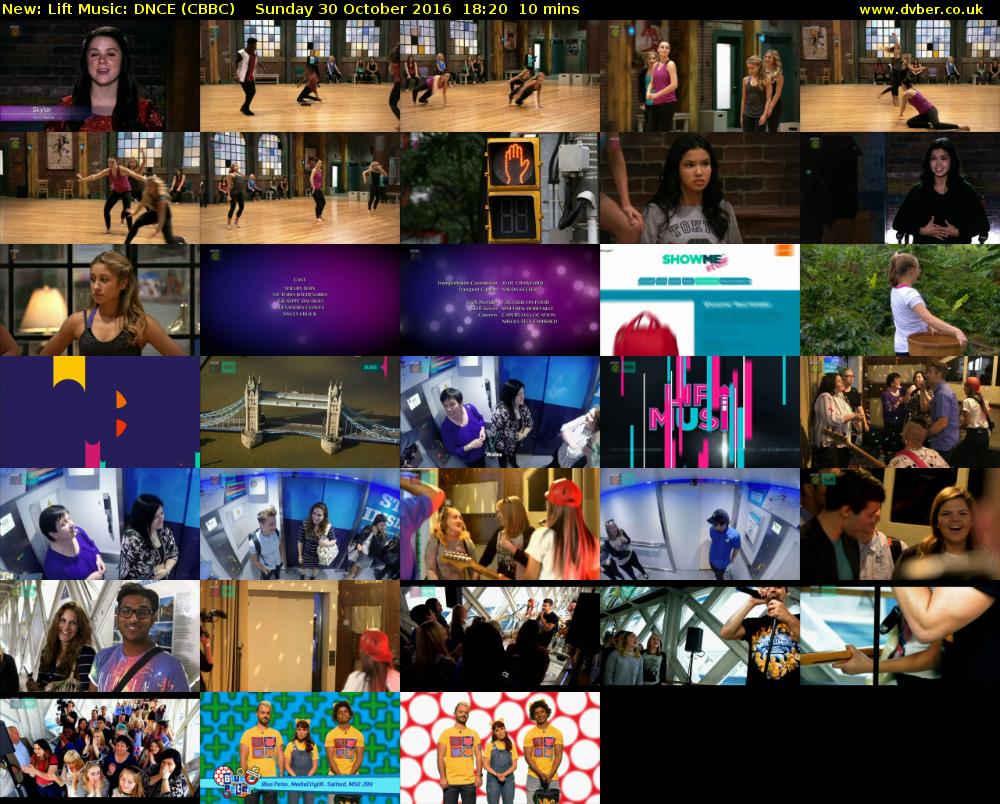 Lift Music: DNCE (CBBC) Sunday 30 October 2016 18:20 - 18:30